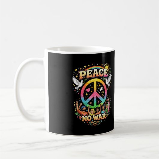 Title: Peace Over War コーヒーマグカップ (左)