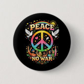 Title: Peace Over War 缶バッジ (正面)