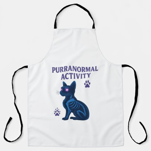 Title: Purranormal Activity – 幽霊猫エプロン エプロン (正面)