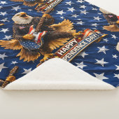 Title rock in American Eagle happy Independence Da シェルパブランケット (3/4)