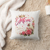 🌸 Title (SEO + Trending) Mom Crown Rose Design –  クッション (ブランケット)