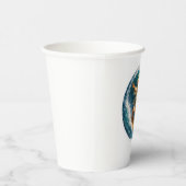 Title surfing Moses biblical art disposable paper  紙コップ (右)