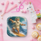 Title surfing Moses biblical art party paper plate ペーパープレート (パーティー)