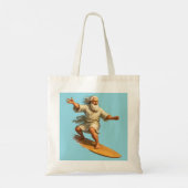 Title surfing Moses biblical art tote bag トートバッグ (裏面)