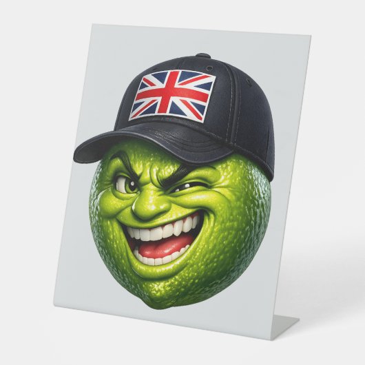 Title Union Jack Wall art 台座サイン (正面)