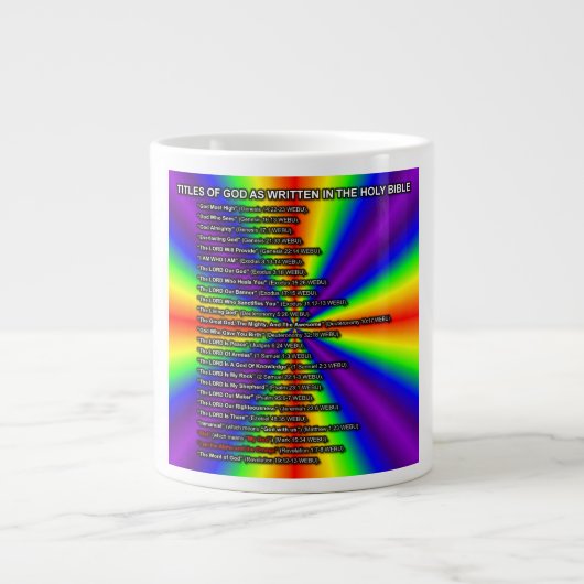 Titles Of God Mug ジャンボコーヒーマグカップ (正面)