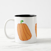 Titltedの3個のカボチャマグ ツートーンマグカップ (左)