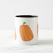 Titltedの3個のカボチャマグ ツートーンマグカップ (中央)