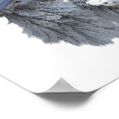 Titmouse bird ポスター (角)