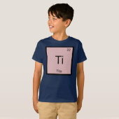 Tito 名前 化学元素 周期表 tシャツ (正面フル)
