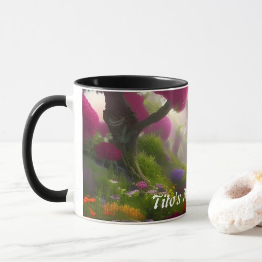 Tito's Morning Teaカスタマイズ可パーソナライズされた能 マグカップ (ドーナツ)