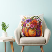 Titre Coussin Citrouille Fleurie d'Automne | Déco クッション (椅子)
