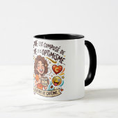 Titre SEO Mug Café Humour - Mon Sang Est Composé D マグカップ (正面右)