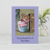 Tittlemouse (ベアトリックスの陶工)夫人のお茶会の招待 招待状 (スタンド正面)