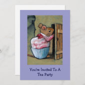 Tittlemouse (ベアトリックスの陶工)夫人のお茶会の招待 招待状 (正面/裏面)