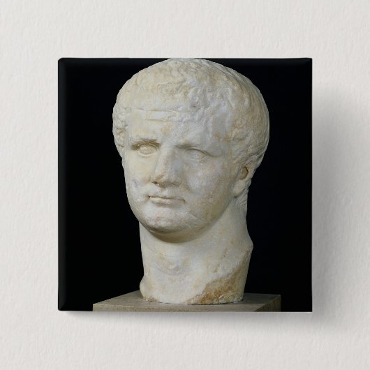 Titusの頭部 缶バッジ (正面)