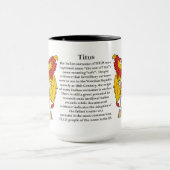 Titus家族の紋章付き外衣 マグカップ (中央)