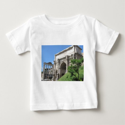 Titus -ローマ、イタリアのローマのフォーラムのアーチ ベビーTシャツ (正面)