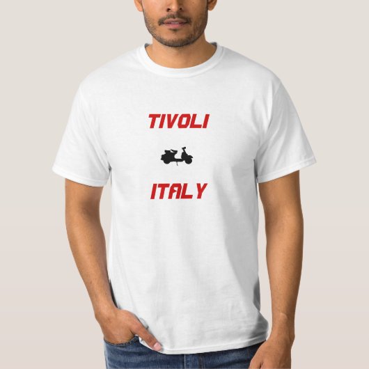 Tivoliのイタリアのスクーター Tシャツ (正面)
