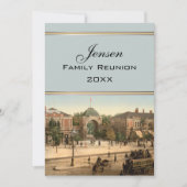 Tivoli公園の入口のコペンハーゲンの家族会 招待状 (正面)