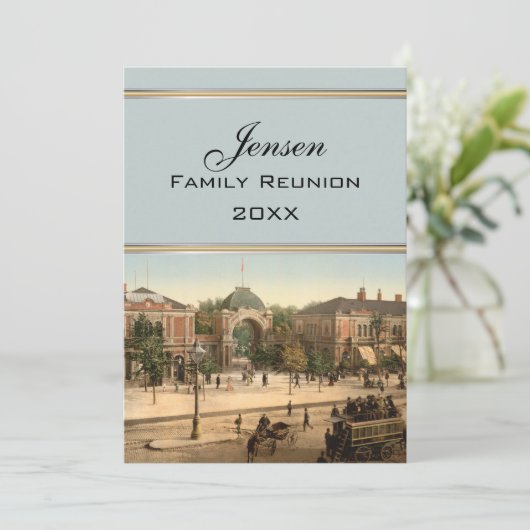 Tivoli公園の入口のコペンハーゲンの家族会 招待状 (スタンド正面)