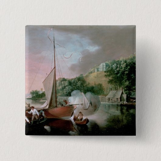 Tivoli、コルクの近くで、1780年代 缶バッジ (正面)