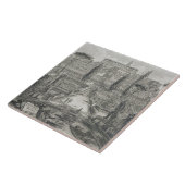 Tivoli (版木、銅版、版画)の別荘のd'Este タイル (側面)