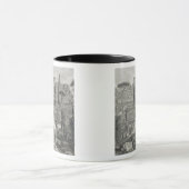Tivoli (版木、銅版、版画)の別荘のd'Este マグカップ (中央)