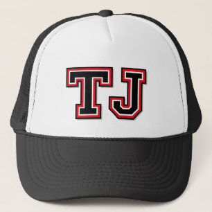 「TJ」のモノグラム キャップ