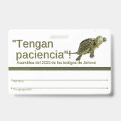 TJ Recuerdo de Insignia | Asamblea Regional 2023 バッジ (裏面)