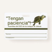 TJ Recuerdo de Insignia | Asamblea Regional 2023 バッジ (裏面)