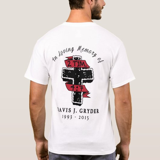 TJG 2TIMの4:7 Tシャツ (裏面)