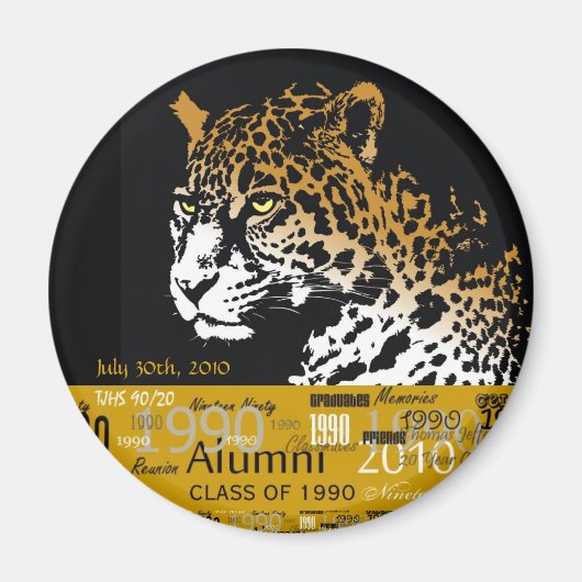 TJHS 20年ラウンドマグネット マグネット (正面)