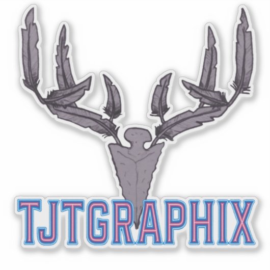 TJTGRAPHIX Sticker シール (正面)