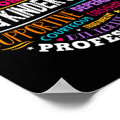 Tkとキンダー分隊の移行幼稚園茶 ポスター (角)