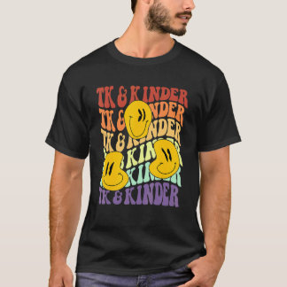 TKとキンダー・レトロ・スマイル・フェイス・バック・トゥ・スクール・キンド Tシャツ