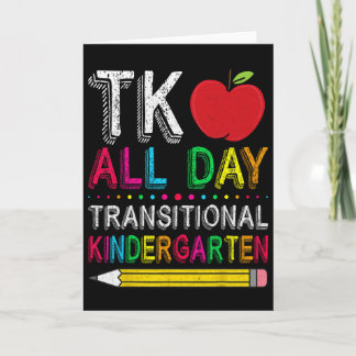 Tk All Day Transition Kindergarten Teacher Student カード