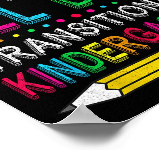 Tk All Day Transition Kindergarten Teacher Student ポスター (角)