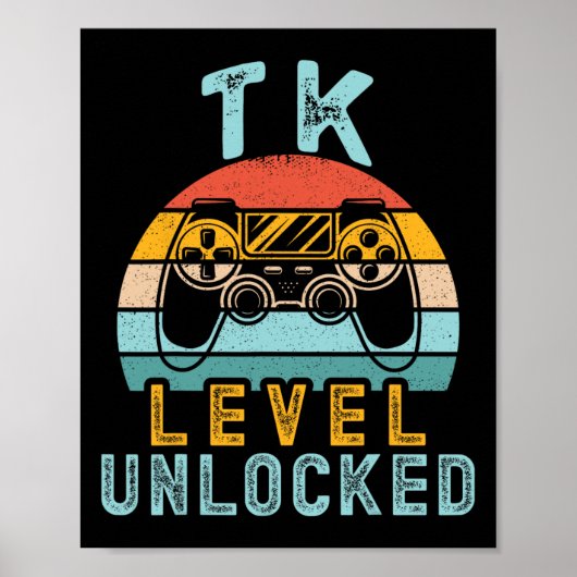 Tk Level Unlocked Video Game Ck To School Boy Tk K ポスター (正面)