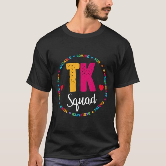 Tk Squad Tee - トランスジショナル・キンダーガーテン先生Tシャツ Tシャツ (正面)