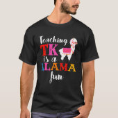 TK Teacher Transitional Kindergarten Llama Tシャツ (正面)