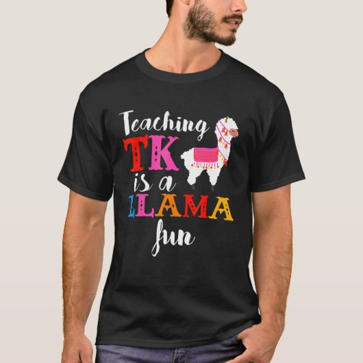 TK Teacher Transitional Kindergarten Llama Tシャツ (正面)