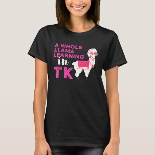 TK Transitional Kindergarten Llama  Learning Tシャツ (正面)