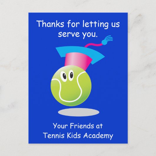 TKA_感謝していは私たちにサービスを提供するreminder ポストカード (正面)