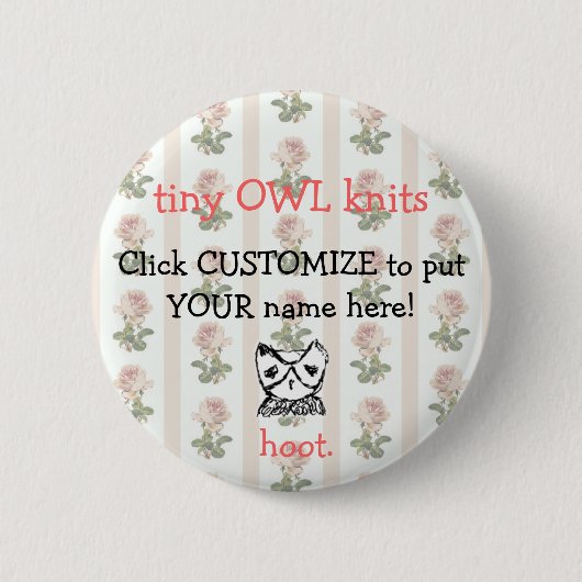 TKCD媒体"ここのあなたの名前"がボタンをかける 缶バッジ (正面)