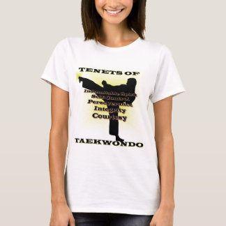 TKDの主義の金ゴールドのハイライト Tシャツ