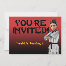 TKDの男の子の招待状 招待状