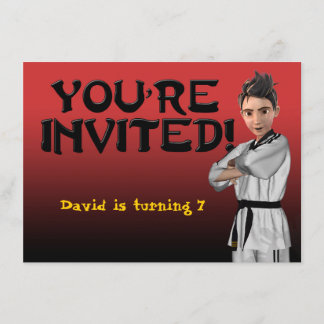 TKDの男の子の招待状 招待状