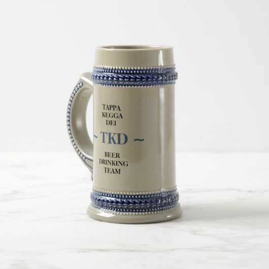 TKD BEER TEAM STEIN (セラミック) ビールジョッキ (正面左)