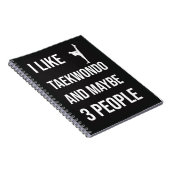 TKD Gifts Taekwondo Martial Arts Sport Fighter  ノートブック (右側)